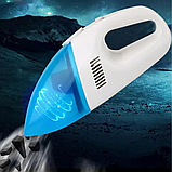 Ручний автопилосос від прикурювача 60 Вт з додатковою насадкою в комплекті CVAU-12-BWhite, фото 8