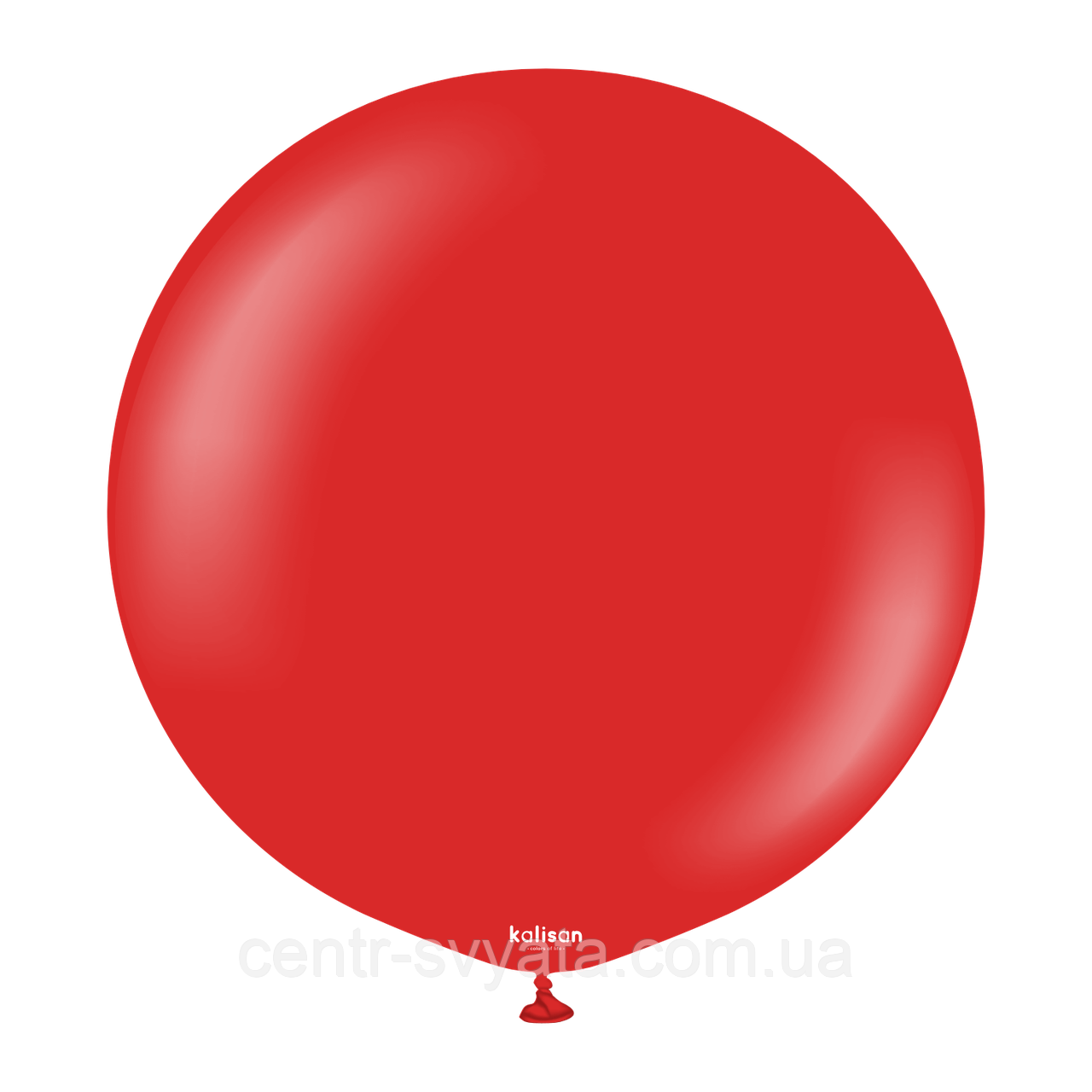 Латексна кулька Kalisan 18"(45 см) Standard Red | Пастель червоний