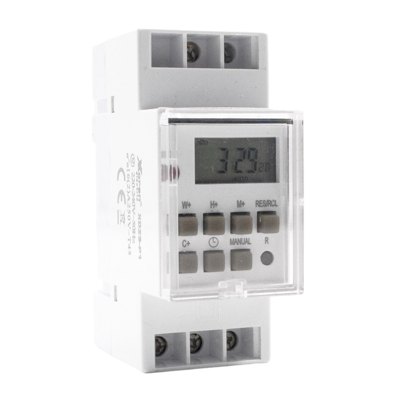 Цифровий таймер на DIN-рейку, програмування на тиждень