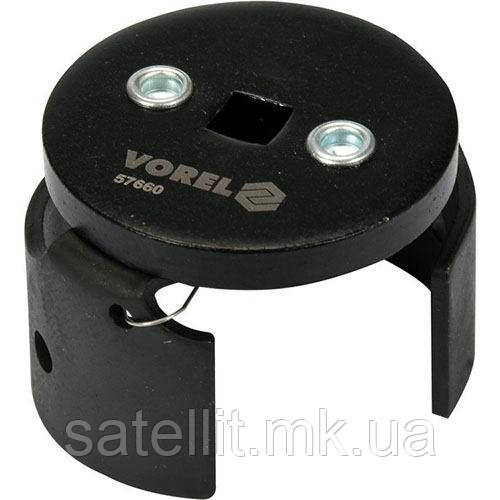 Ключ для оливних фільтрів універсальний VOREL: 3/8", Ø 64-80 мм, 57660, фото 1