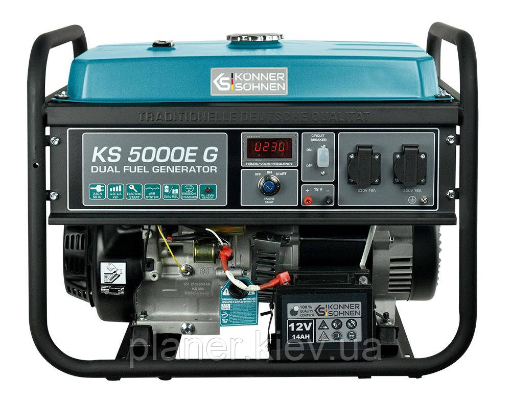 Газобензиновий генератор Könner & Söhnen KS 9000E G, фото 1