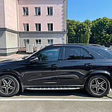 Бризковики Mercedes GLE W167 2019+ AMG обвес з підножками, (4шт.), фото 9