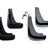 Бризковики Mitsubishi Lancer X 2007-2011 під поріг (4шт.), фото 6