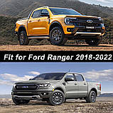 Бризковики Ford Ranger 2019-2022 Wildtrack з порогами, (4шт.), фото 3