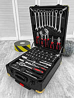 Набор инструмента WMC TOOLS 408 предметов с трещоткой Универсальный набор ключей и головок