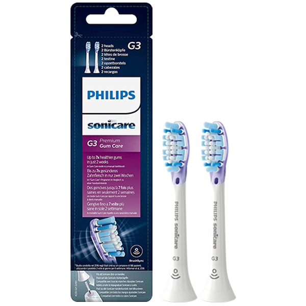 Насадка для електричної зубної щітки Philips Sonicare HX9052/17 G3 Premium Gum Care White (2 шт.)