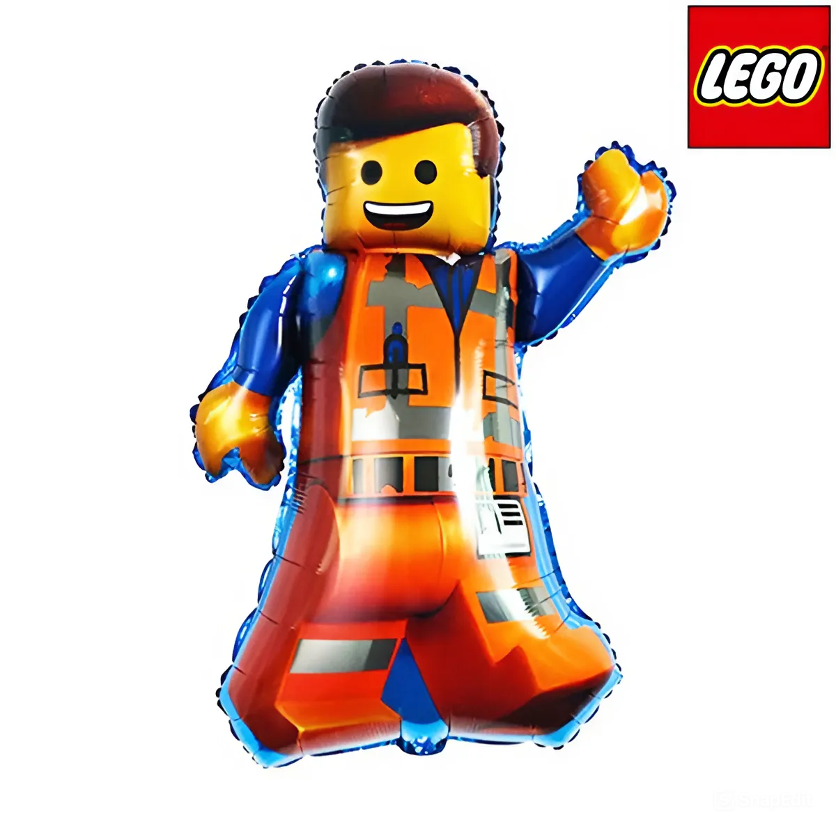 Фольгована кулька LEGO Лего Людина Еммет 80x58см (31") | Різнокольоровий