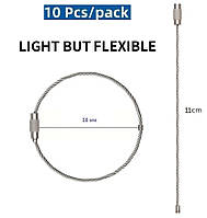 Трос Кільце Для Ключів Ø 38 мм L=110 мм Набір 10 шт Spec (SP-77110)