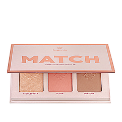 Палетка для контурингу обличчя Bogenia Match Contour Palette 3 в 1 (BG907(001))