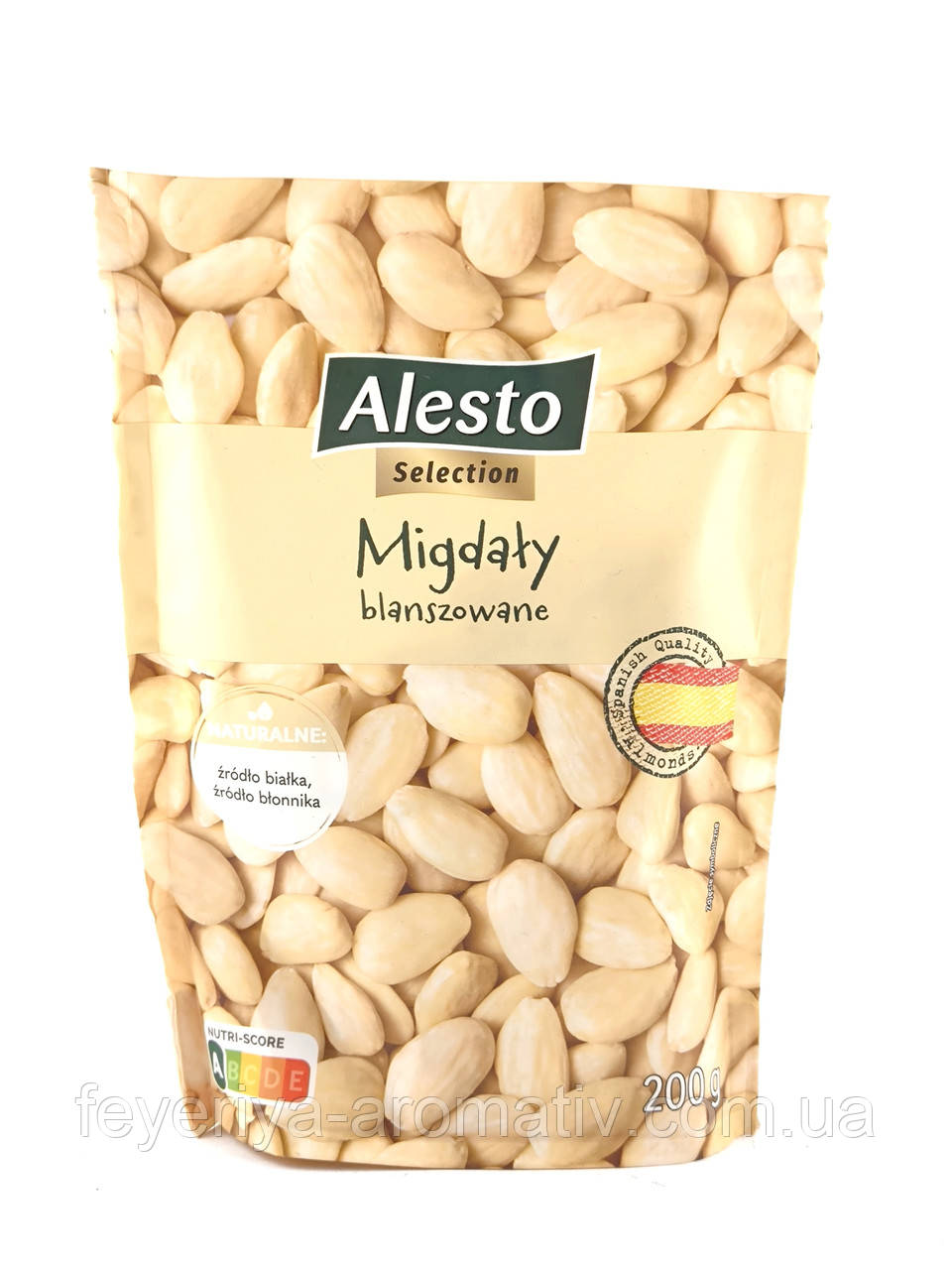 Мигдаль бланшований Alesto Migdaly blanszowane 200г (Іспанія)