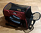 Сумка-переноска мягкая AnimAll HJ-8003 для собак и кошек, нейлон, 48х25х33 см Цвет бордо (1616), фото 2