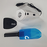 Ручний автопилосос від прикурювача 60 Вт з додатковою насадкою в комплекті CVAU-12-BWhite, фото 6
