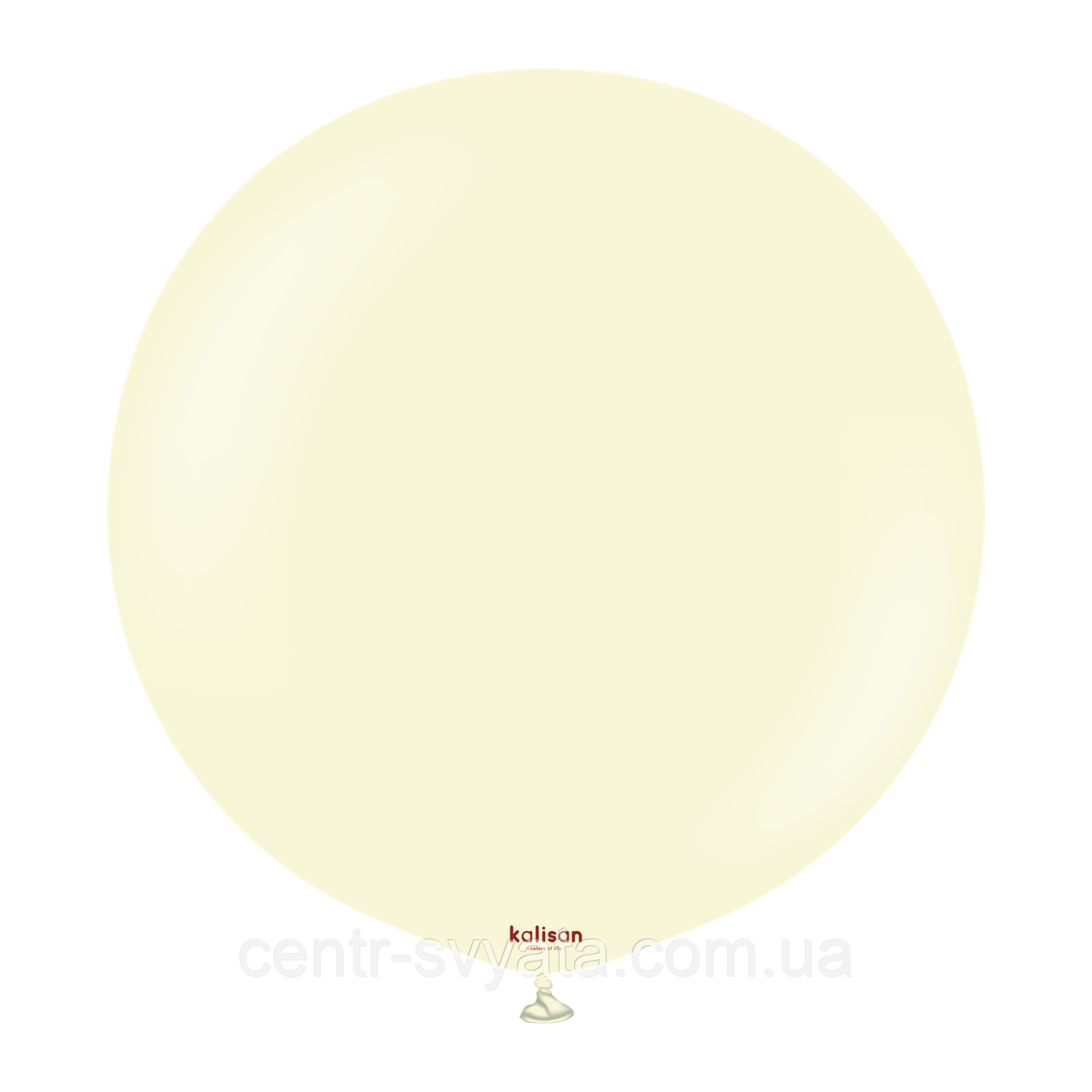 Латексна кулька Kalisan 18"(45 см) Macaron Pale Yellow | Макарун блідо-жовтий