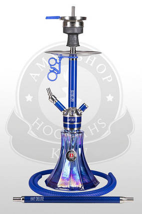Кальян AMY Deluxe SS 22.02 R Carbonica Pride S Blue (65 см), фото 1