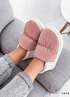 Тапки-дутики комнатные женские 36-38 р Однотонные комнатные тапочки Тапочки комнатные с закрытой пяткой