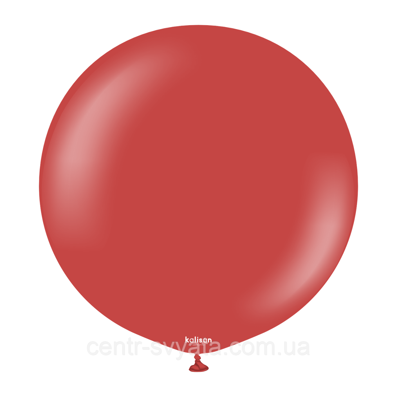 Латексна кулька Kalisan 18"(45 см) Standard Deep Red | Пастель глибокий червоний