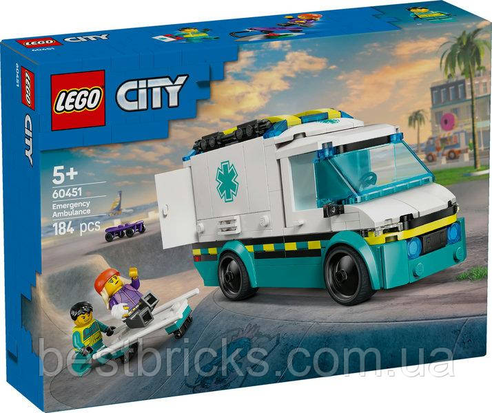 Конструктор Lego City Швидка допомога 60451, фото 1