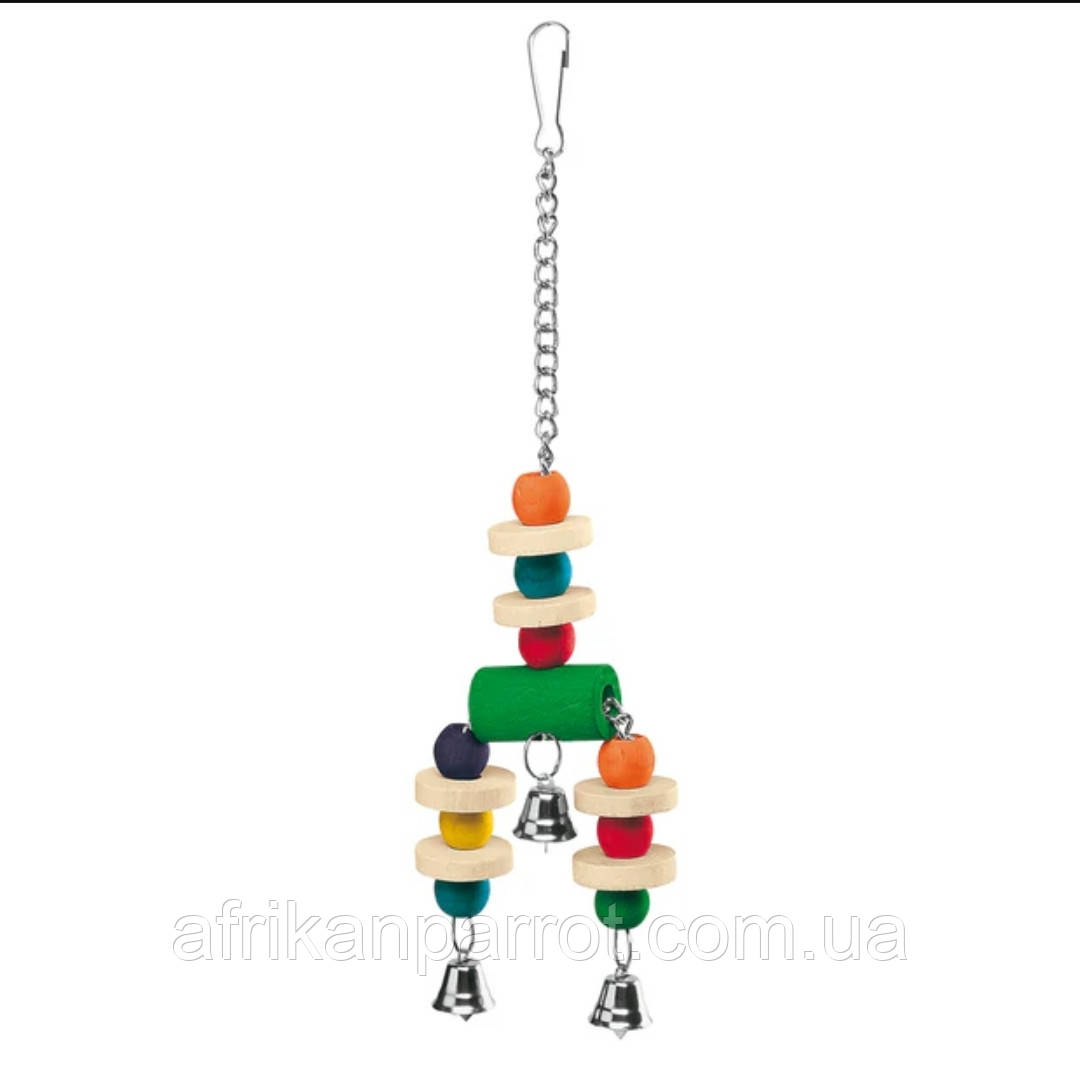 Іграшка дерев'яна іграшка для папуг

9 x 3 x h 32 cm, фото 1