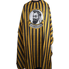 Перукарська накидка Hots Professional "Barbershop" Orange на резинці та гачках, 160*145см (HP1078-OG)