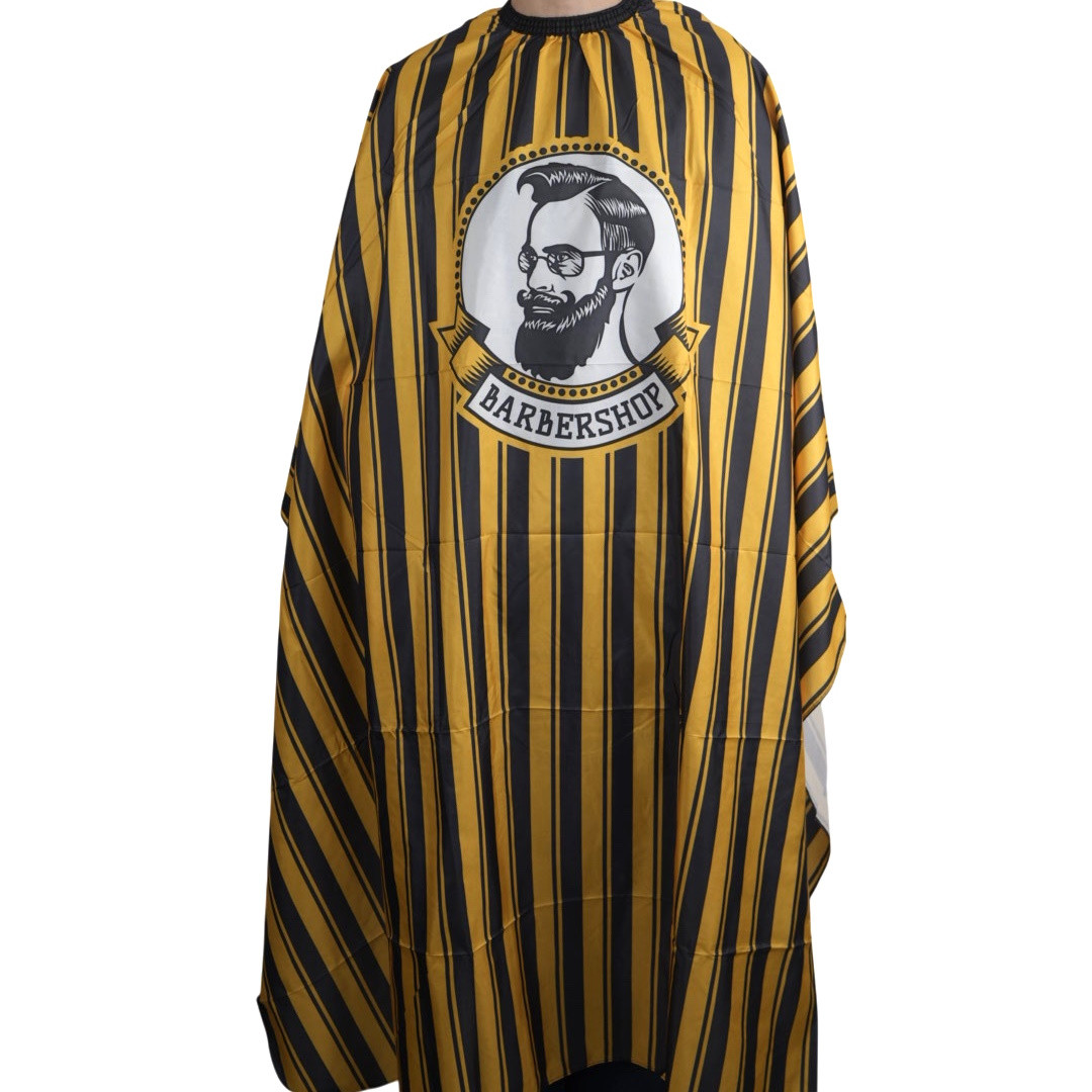 Перукарська накидка Hots Professional "Barbershop" Orange на резинці та гачках, 160*145см (HP1078-OG)