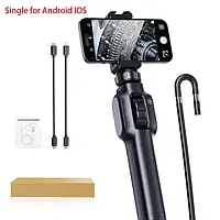 Професійний ендоскоп поворотний 2 камери ANESOK HD 1 м двосторонній відеоендоскоп