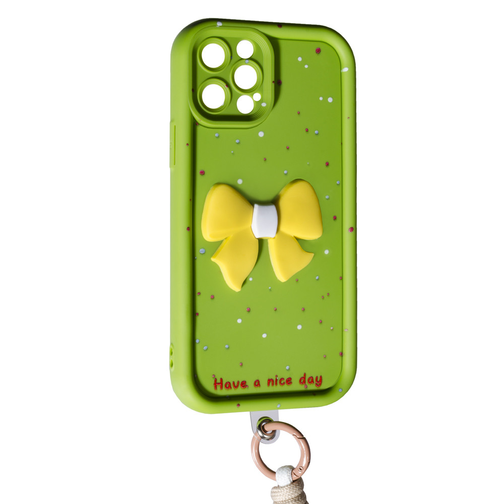 Чохол Lucky Bow Case для Apple iPhone 13 Pro Green, фото 1