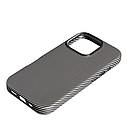 Накладка Leather Carbon With Magnetic Apple iPhone 16 Pro Max, Titanium, фото 3