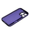 Силікон Case SMTT (AA) Apple iPhone 16 Pro, Dark Violet, фото 3