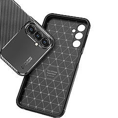 Силіконовий чохол Накладка Carbon для Samsung S24 Black