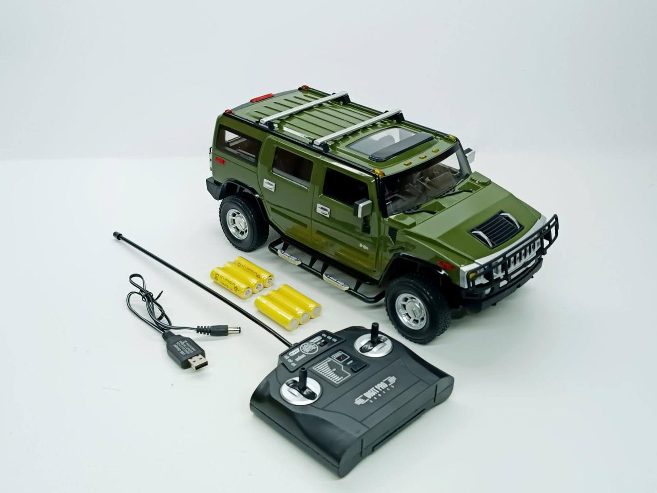 Машинка на радіокеруванні «HUMMER» зелена, акум. (32 см) 2026-2