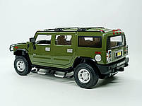 Машинка на радіокеруванні «HUMMER» зелена, акум. (32 см) 2026-2, фото 5