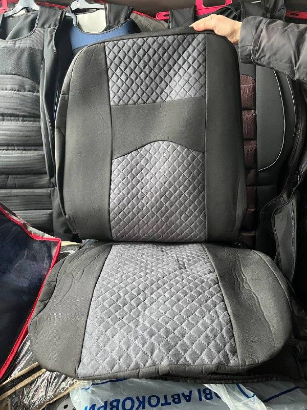 Чохол на сидіння авто, авточохли універсальні, алькантара, комплект 4 шт., фото 1