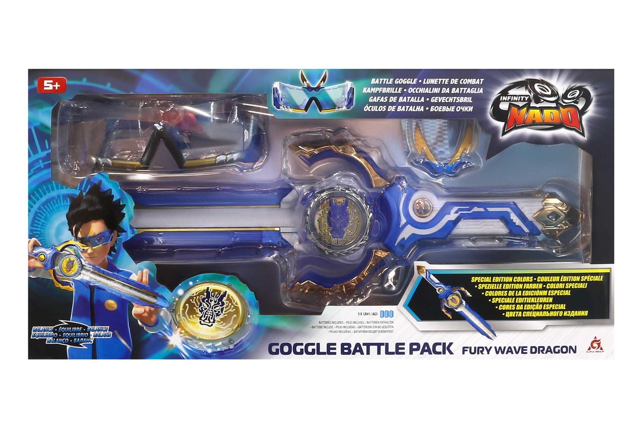 Infinity Nado Набір VI Goggle Battle Pack дзиґа та аксесуари