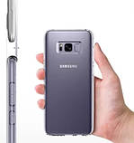 Силіконовий тонкий чохол Samsung Galaxy S8 - Прозорий 0,5 мм, фото 3
