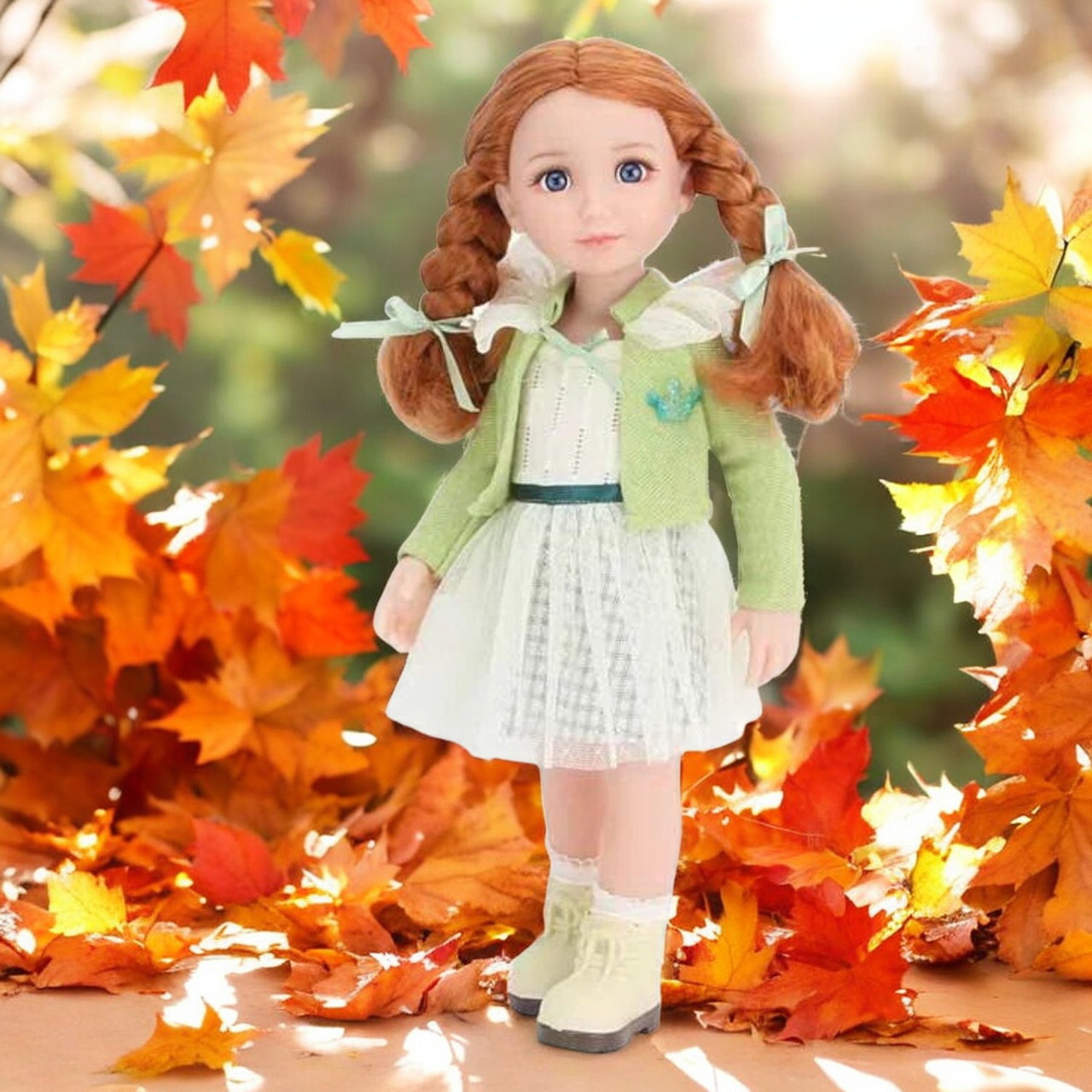 Реалістична велика лялька симпатична подружка для дівчинки зі знімним зимовим одягом та взуттям живими очима, фото 1