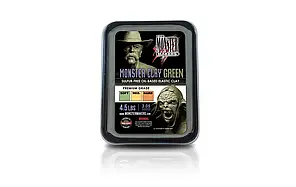 Професійна модельна глина MONSTER CLAY Green MEDIUM, 2.05 кг