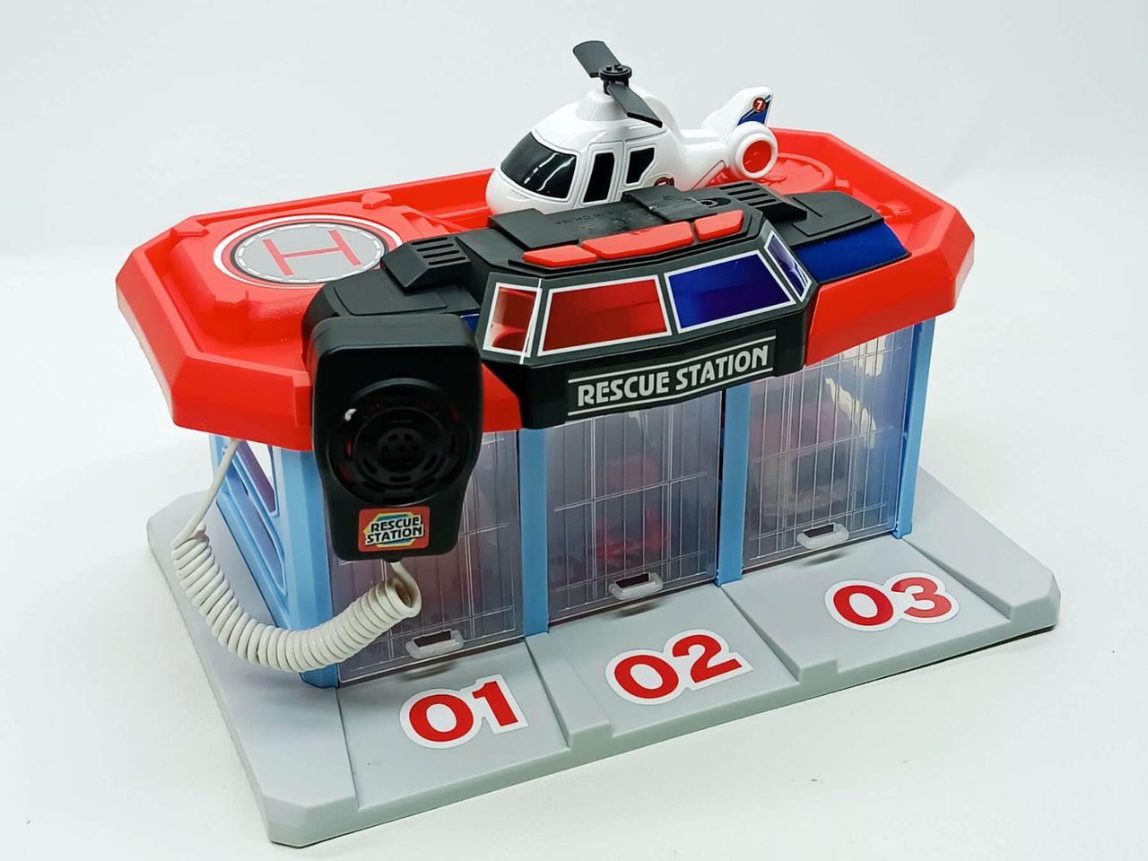 Ігровий набір Shantou Гараж для машинок «Rescue station» з гучномовцем MY103