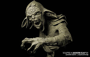 Професійна модельна глина MONSTER CLAY Green HARD, 2.05 кг