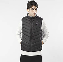 Чоловіча жилетка з функцією підігрівання 9 зон від power bank, Електрожилетка для чоловіків для полювання та риболовлі