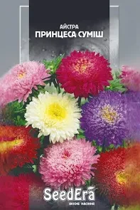 Квіти Астра високоросла Принцеса Суміш Seedera, 0,25 г, фото 1