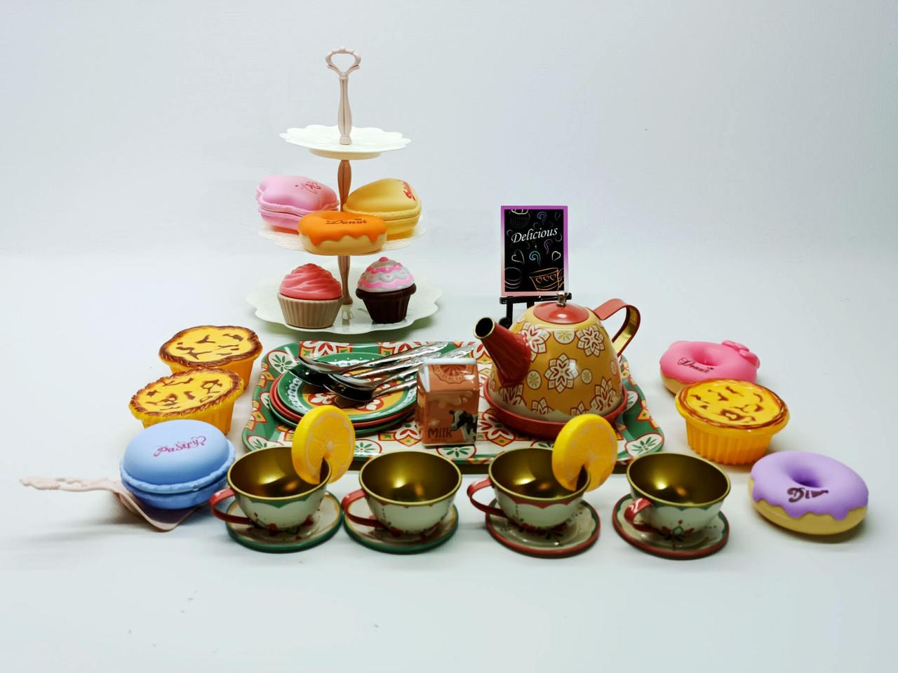 Ігровий набір Solar Посуд «Tea set» у валізі, з продуктами 999-D-4, фото 1