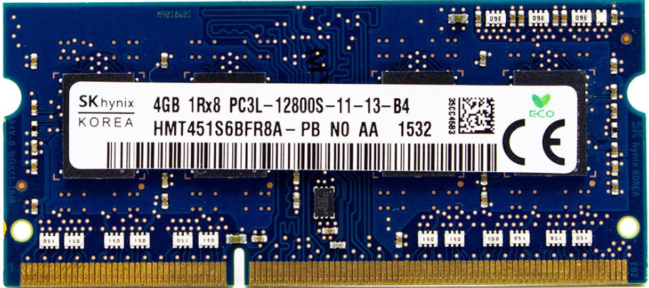 Оперативна пам'ять для ноутбука Hynix DDR3 4GB PC3L-12800S 1.35 V SODIMM (б/у)