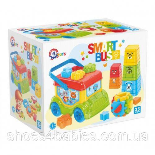 Іграшка для розвитку "Автобус ТехноК", сортер, пірамідка арт. 0389