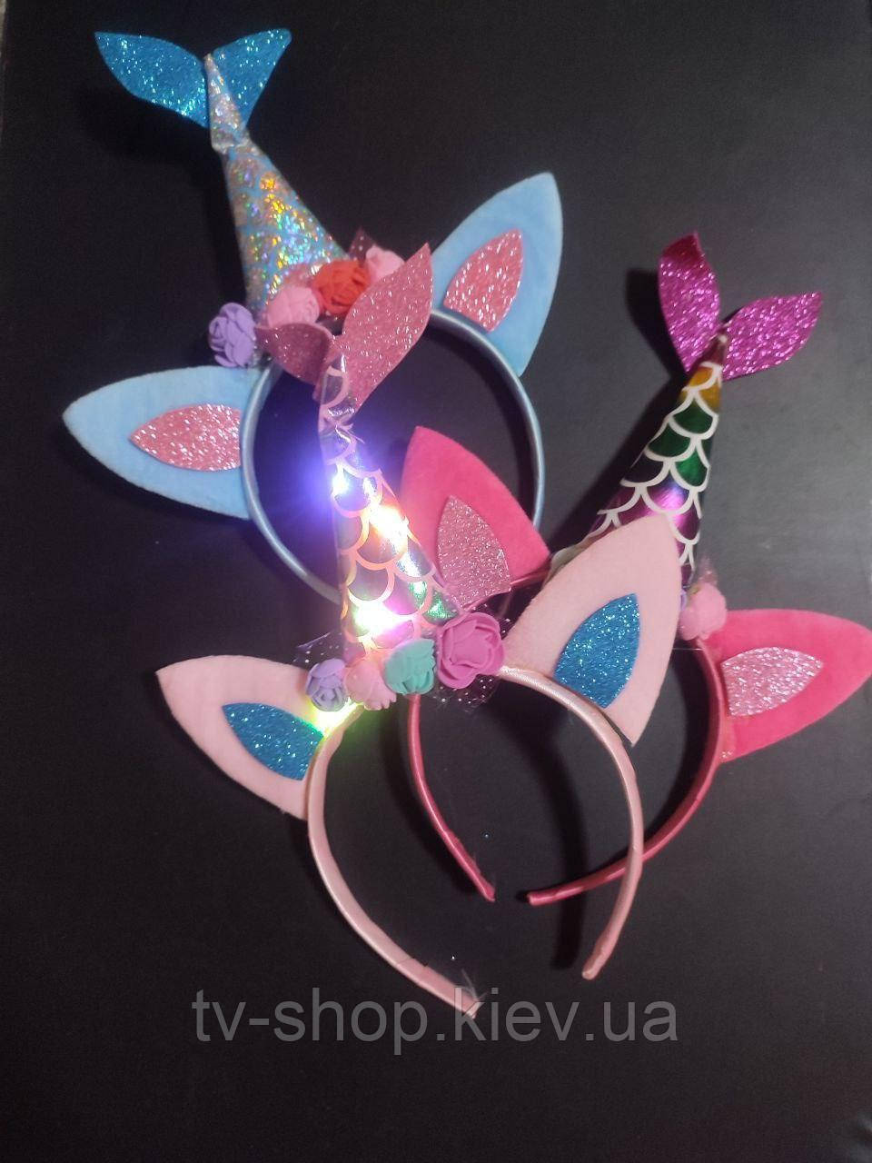 Обруч Хвіст русалки з підсвіткою, фото 1