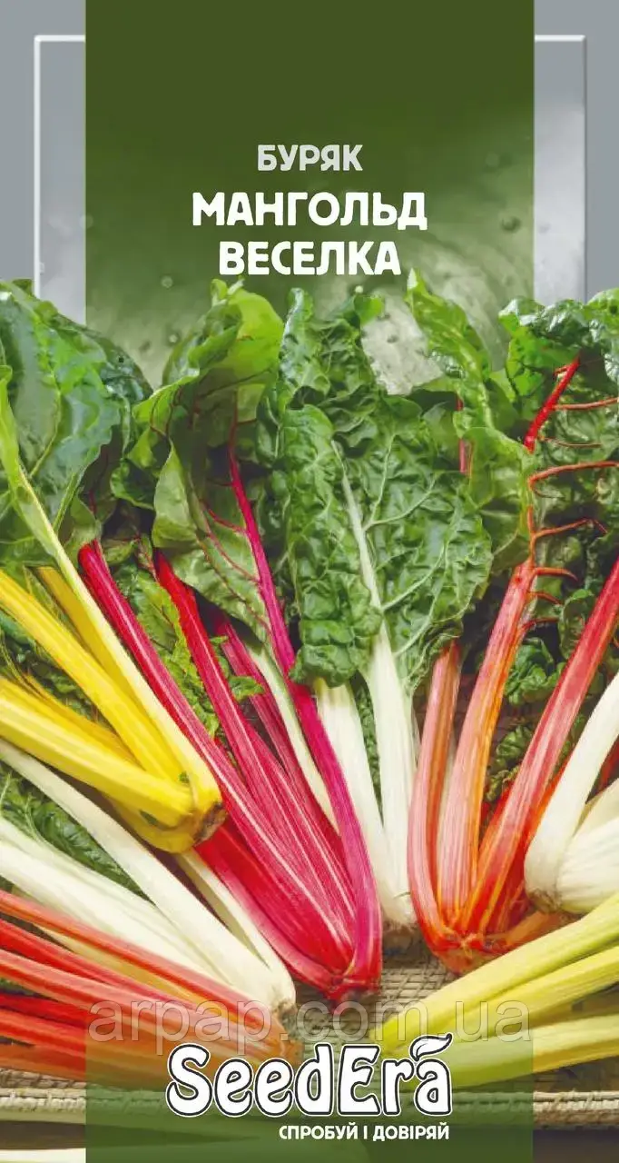Бурякла листова Мангольд суміш Веселка Seedera, 3 г, фото 1