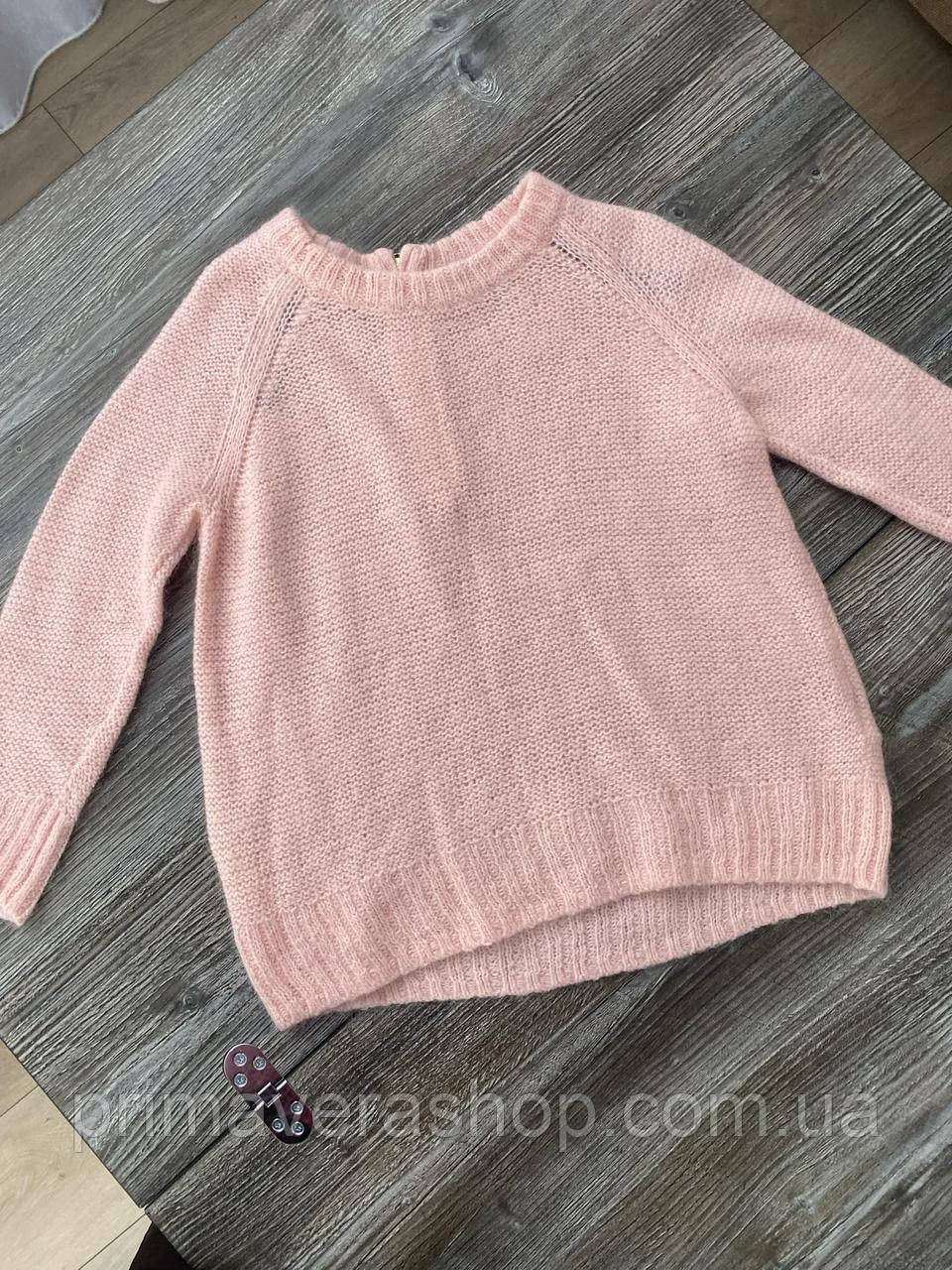 H&M Светр вовняний в'язаний жіночий розовий S
