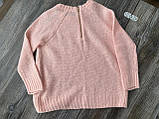 H&M Светр вовняний в'язаний жіночий розовий S, фото 4