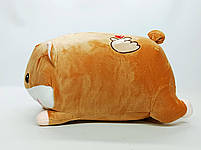 М'яка іграшка Shantou «Хом'як із пледом» коричневий (40 см) L1121-2, фото 4