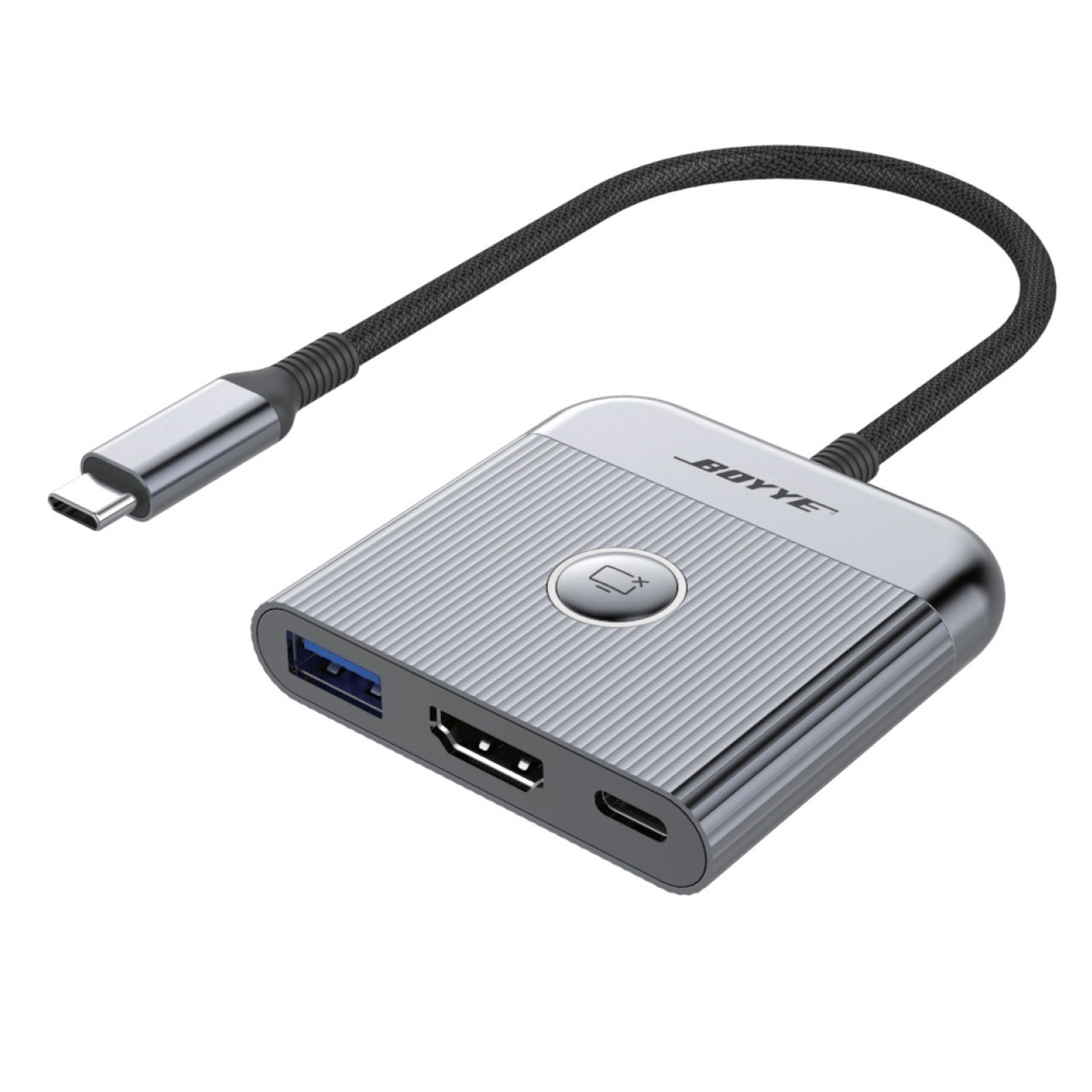 Концентратор (USB-хаб) Boyye USB-C 3-в-1 (UC-321)
