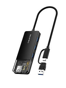 Концентратор (USB-хаб) Cabletime USB Type C-4 Port USB 3.0, 0.15 m (CB03B)